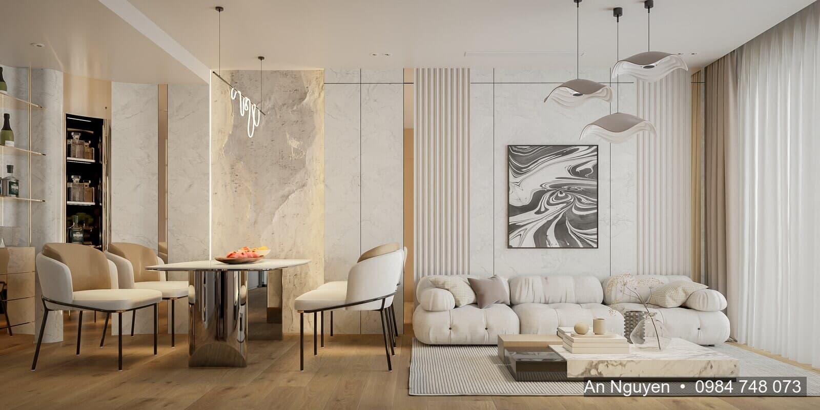 Phòng khách Penthouse — ArtStella