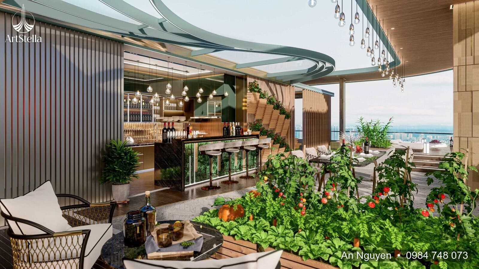 Quầy bar trên cao — ArtStella
